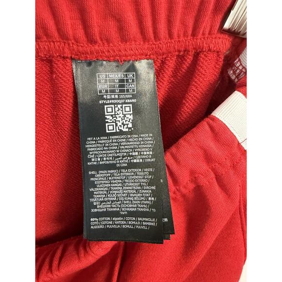 GUESS | Red Floral Embroidered Wide Leg Loose fit Track Pants 'ZOEY' NWT- Large - Picture 7 of 9